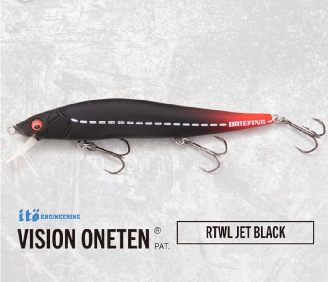 ルアー・フライ Megabass VISION ONETEN RTWL JET BLACK 1