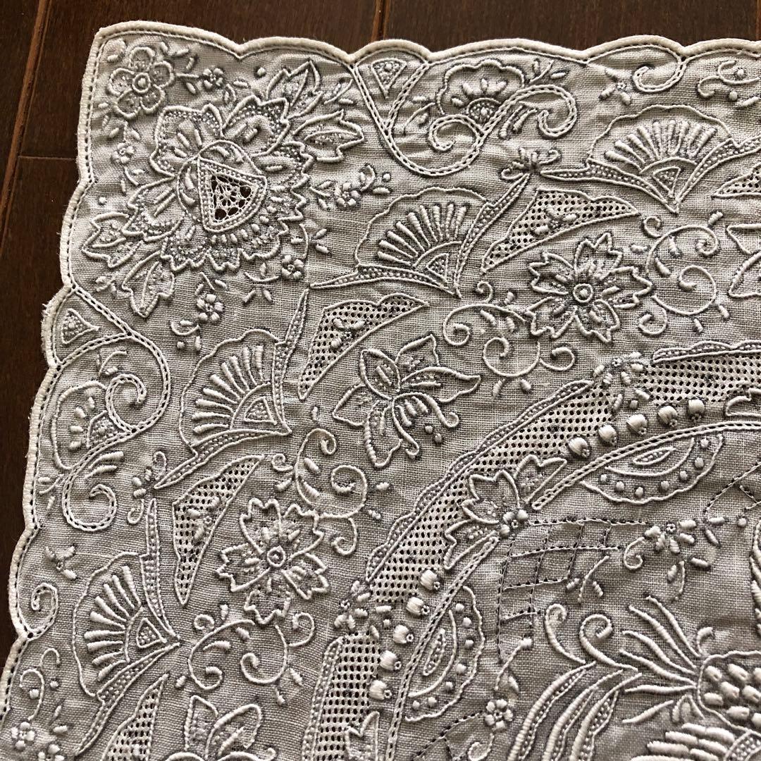 未使用　SWATOW ハンカチ　鳳凰　汕頭　手刺繍　スワトウ　パッケージなし発送