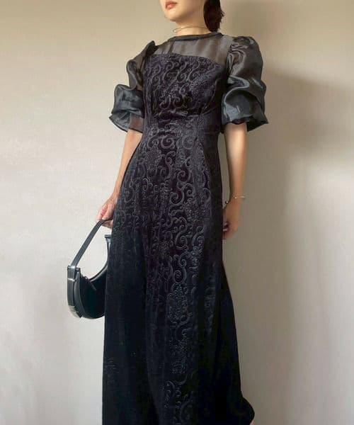 美品♪アマイル オケージョンドレス dress ベロア ワンピース