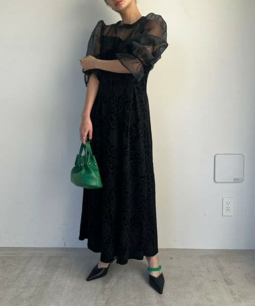 美品♪アマイル オケージョンドレス dress ベロア ワンピース