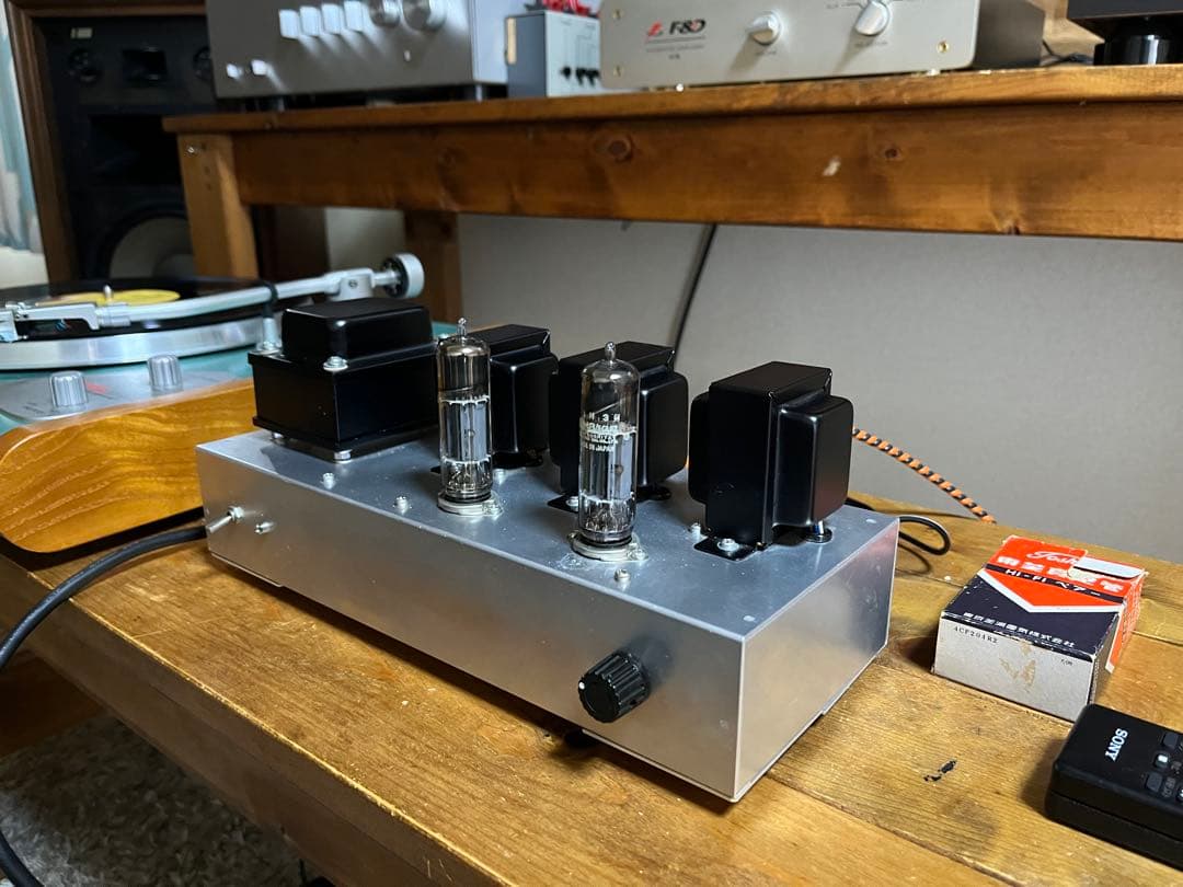 6BM8 真空管アンプ　シングル　自作アンプ