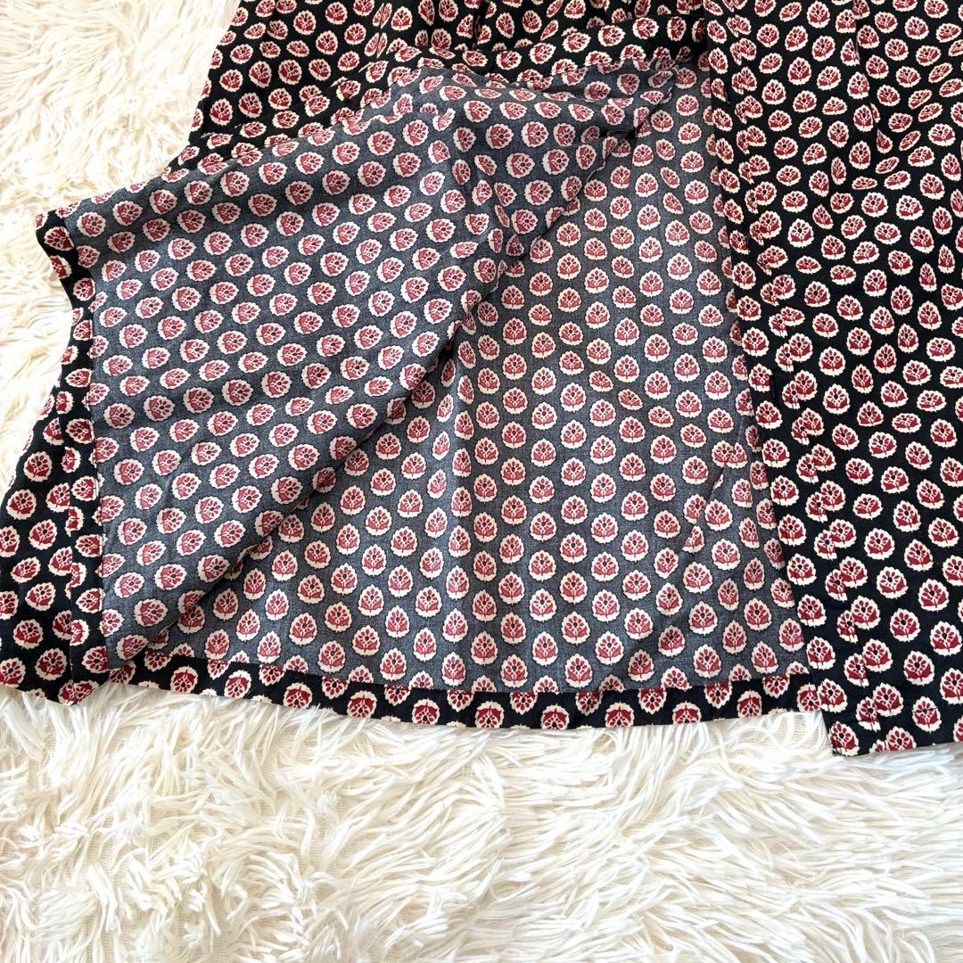 人気　グランママドーター　ボックスタックバンドカラーワンピース　完売品　長袖