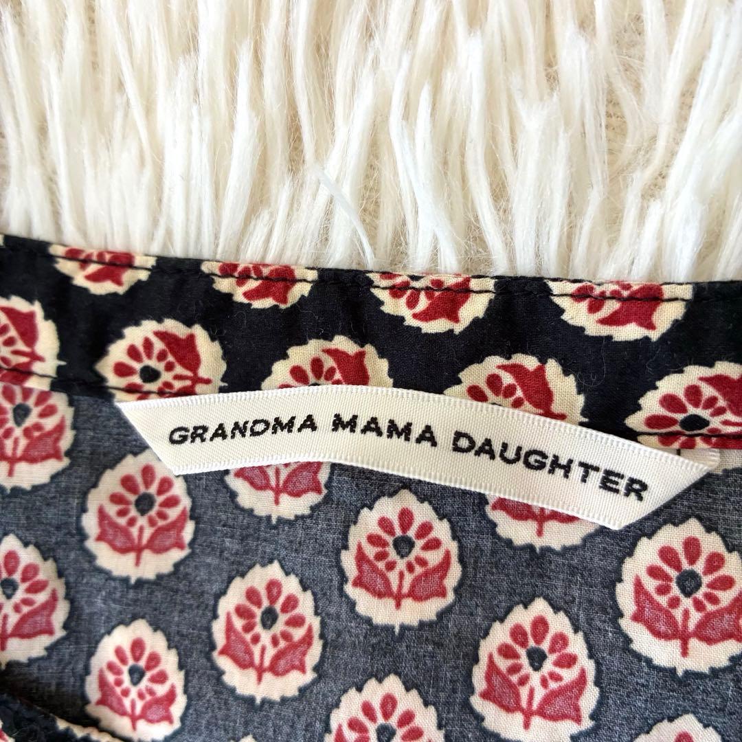 人気　グランママドーター　ボックスタックバンドカラーワンピース　完売品　長袖