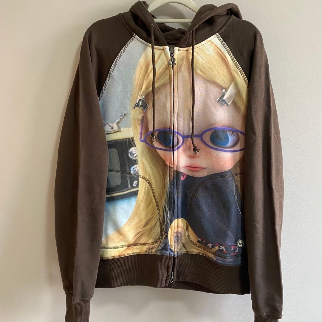 COYSEIO Ear Muff イヤーマフ フード ジップ ブラウン