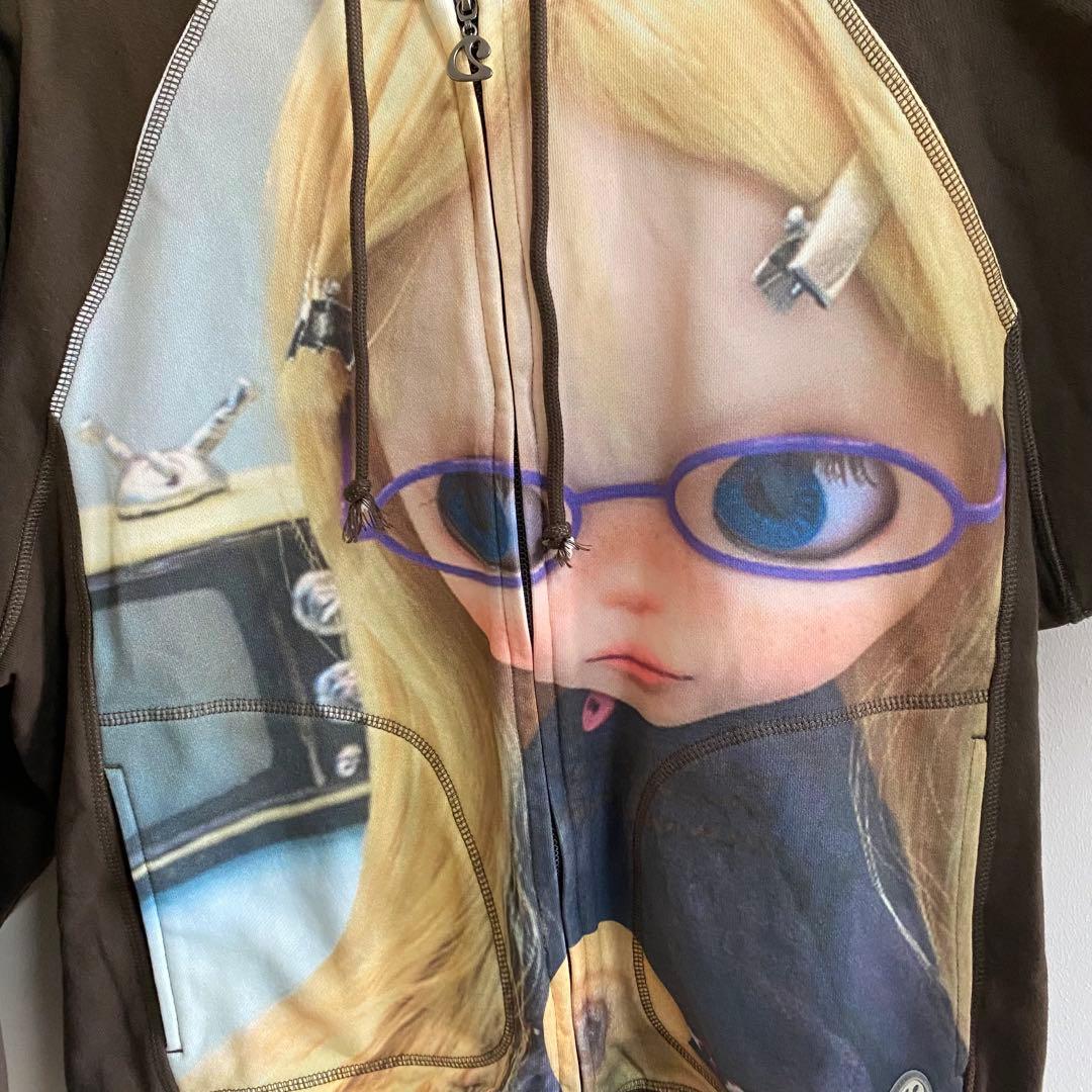 COYSEIO Ear Muff イヤーマフ フード ジップ ブラウン