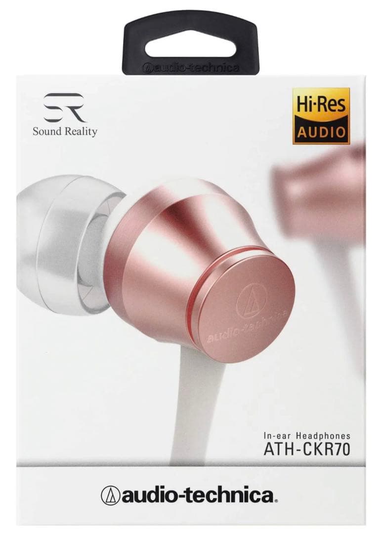 オーディオテクニカATH-CKR70 PKイヤホン有線カナル型ハイレゾ対応ピンク