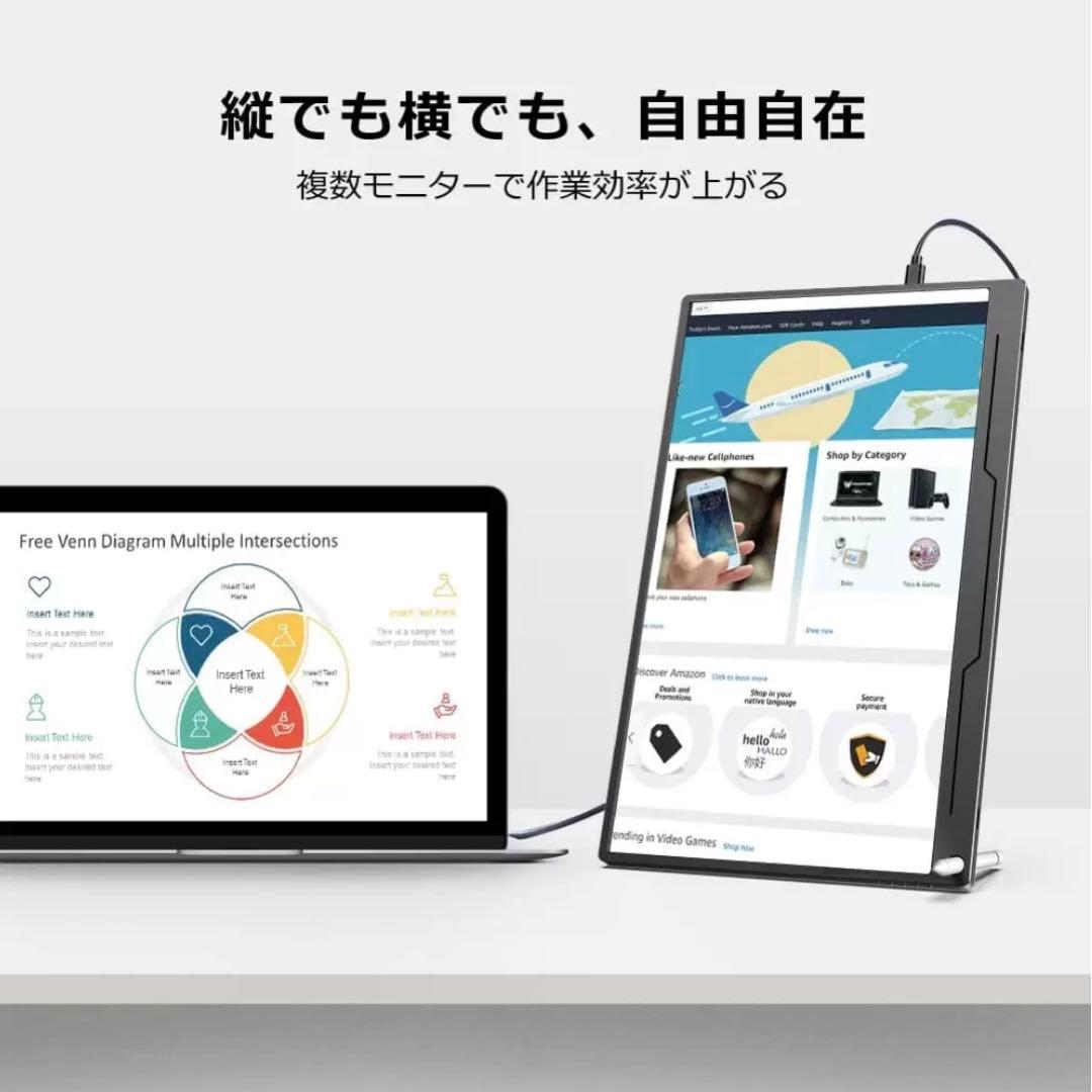 EVICIV モバイルモニター 16インチ 2K HDR WQXGA 16:10