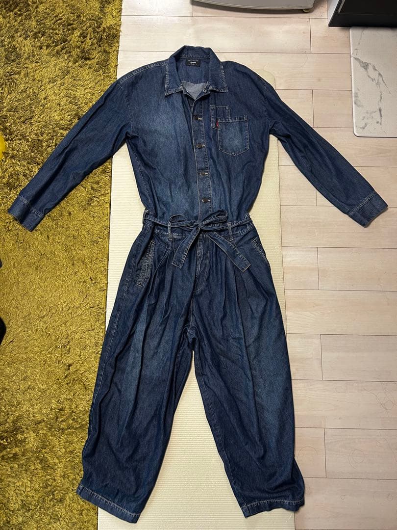 glamb インディゴデニム オーバーオール
