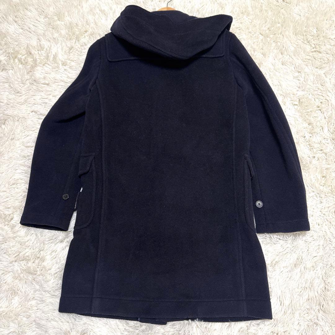 マッキントッシュ　ダッフルコート　ヘリンボーン　ネイビー　ウール　メンズ　38