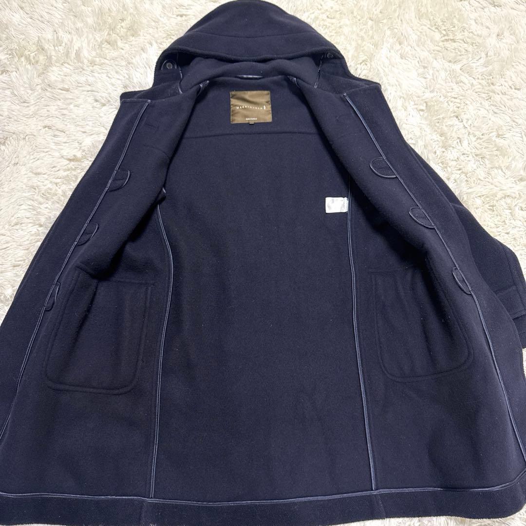 マッキントッシュ　ダッフルコート　ヘリンボーン　ネイビー　ウール　メンズ　38
