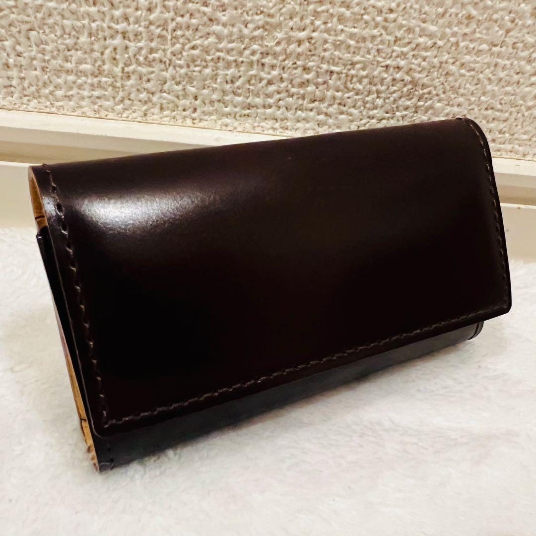 【未使用に近い】GANZO ガンゾ キーケース ダークブラウン 袋付き