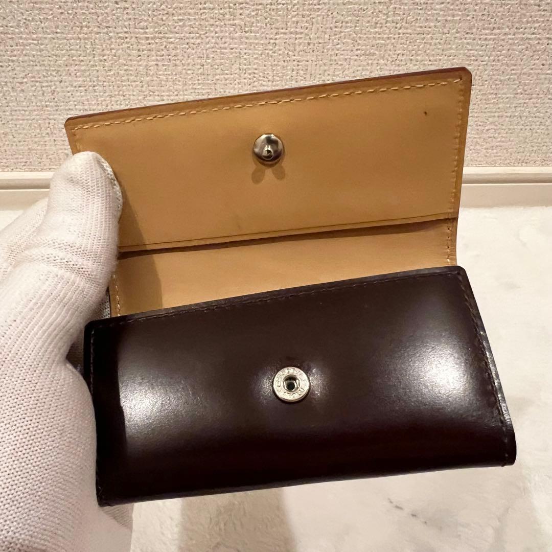 【未使用に近い】GANZO ガンゾ キーケース ダークブラウン 袋付き