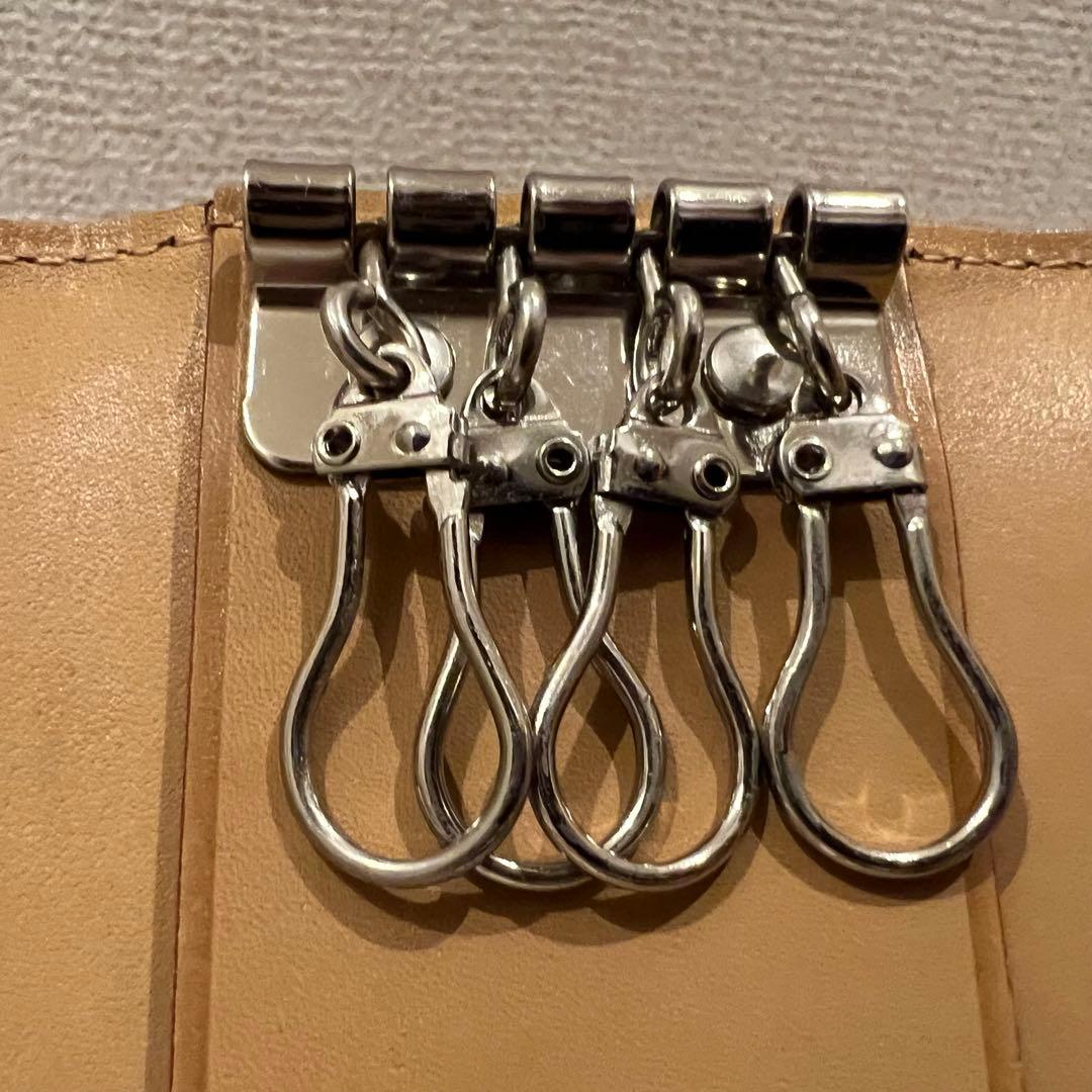 【未使用に近い】GANZO ガンゾ キーケース ダークブラウン 袋付き