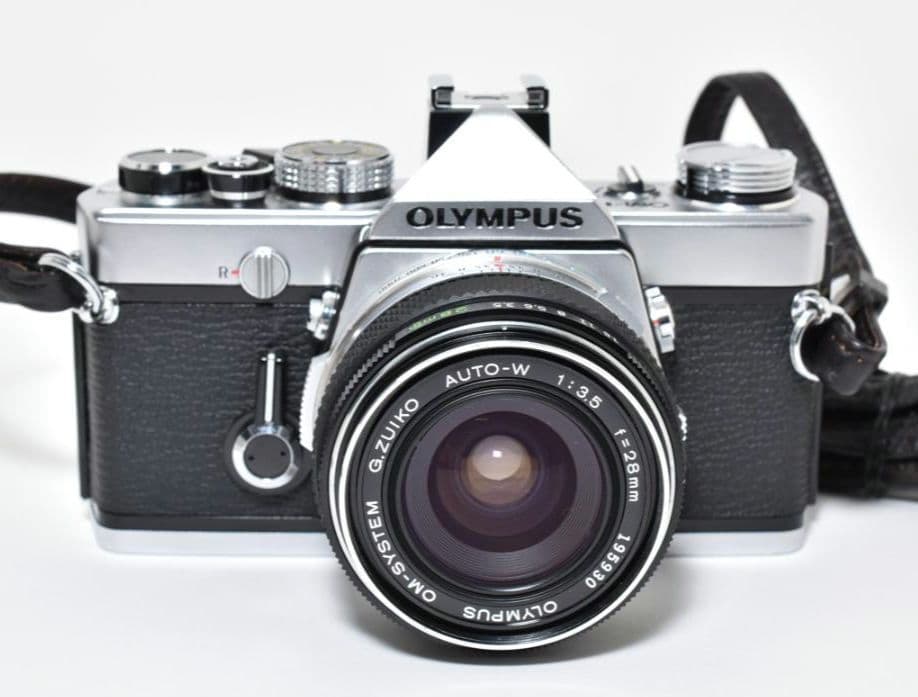 Olympus OM-1 フィルムカメラ 28mm F3.5 広角レンズ