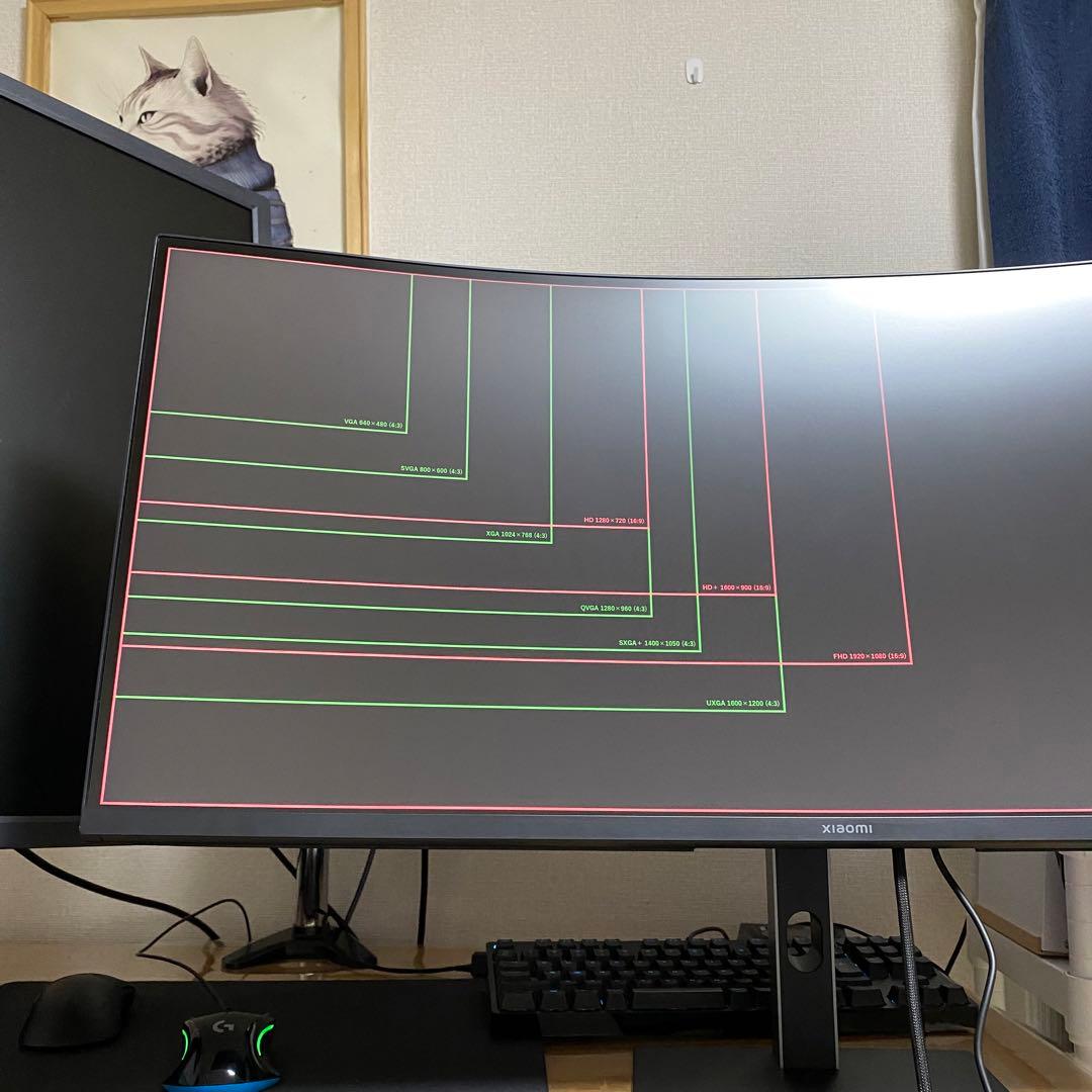 Xiaomi ゲーミングモニター G34WQi 34インチ 美品 2024年製