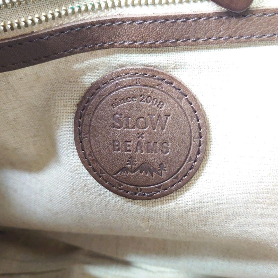 【希少】SLOW × BEAMS別注 メッセンジャーバッグ 本革 ブラウン