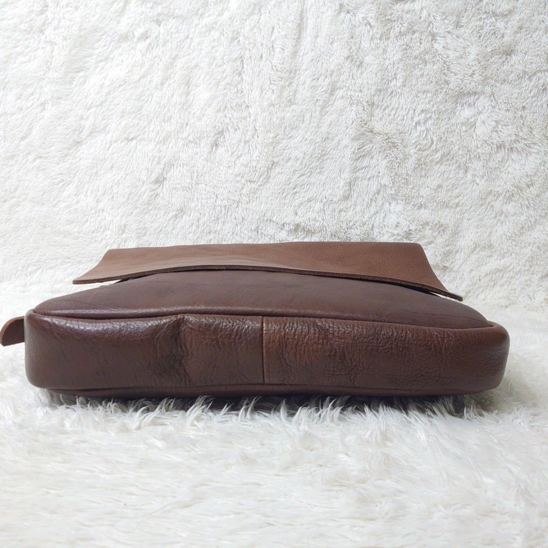 【希少】SLOW × BEAMS別注 メッセンジャーバッグ 本革 ブラウン