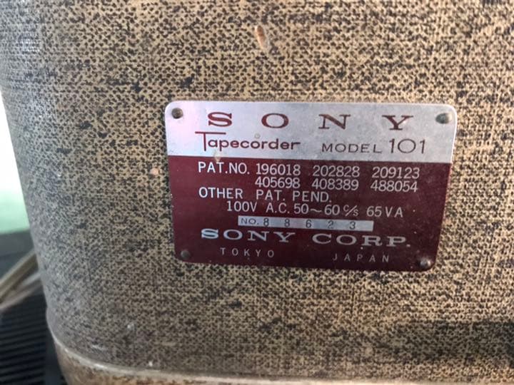 昭和物 SONY MODEL 101 ソニー テープレコーダー 101