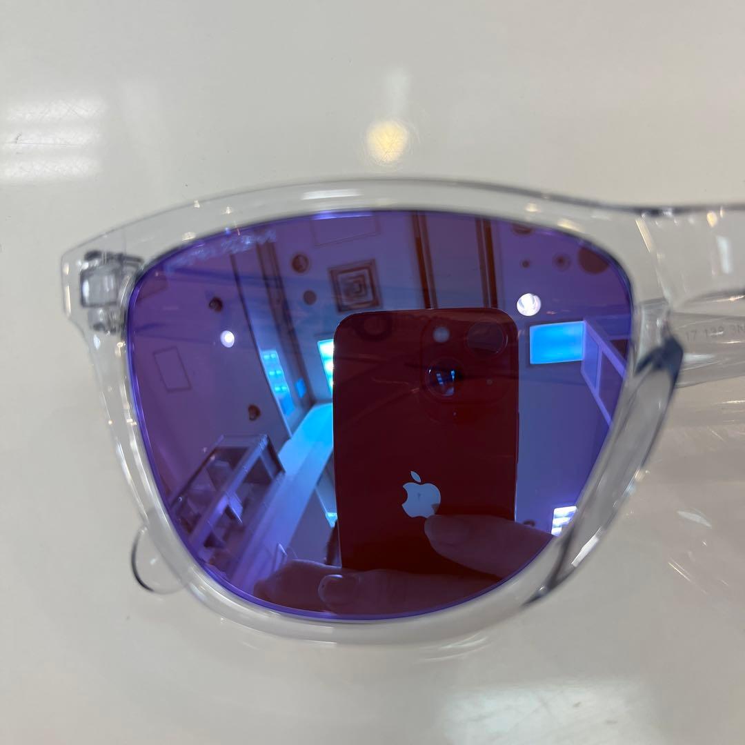 OAKLEYフロッグスキン9245 96 CLEAR /PRIZM VIOLET
