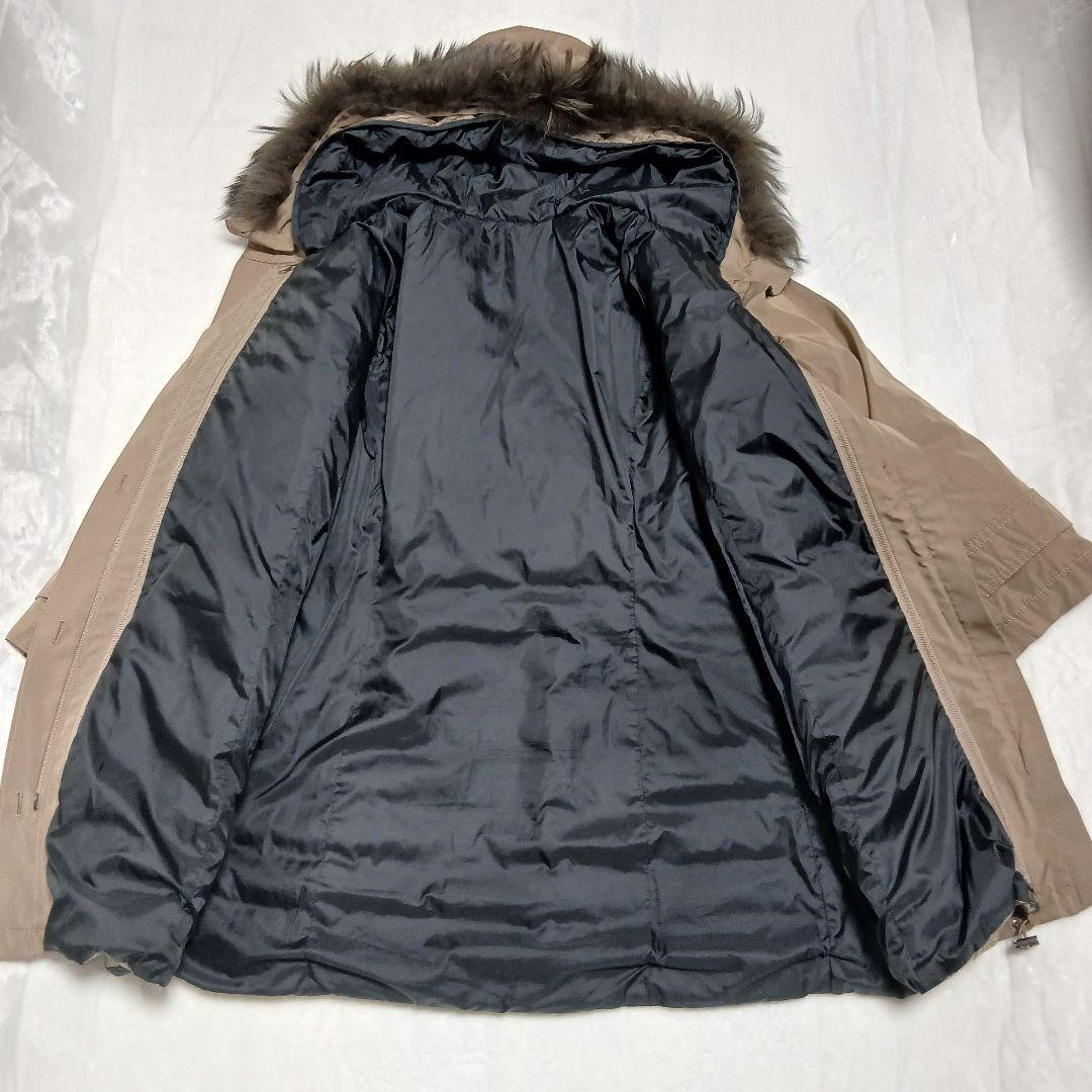美品　23区 フード付きモッズコート 44　ライナー・ファー取り外し可