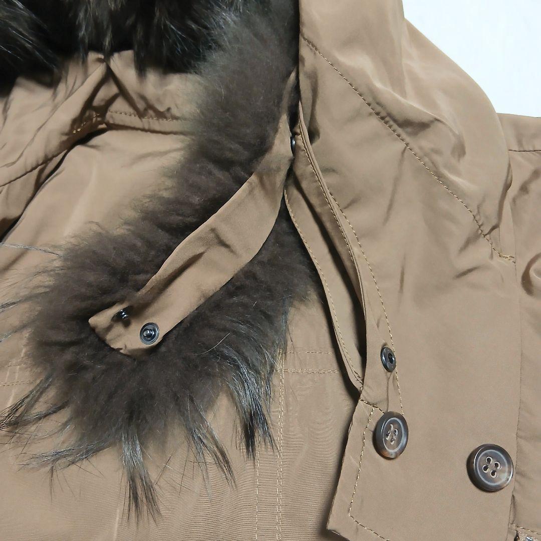 美品　23区 フード付きモッズコート 44　ライナー・ファー取り外し可