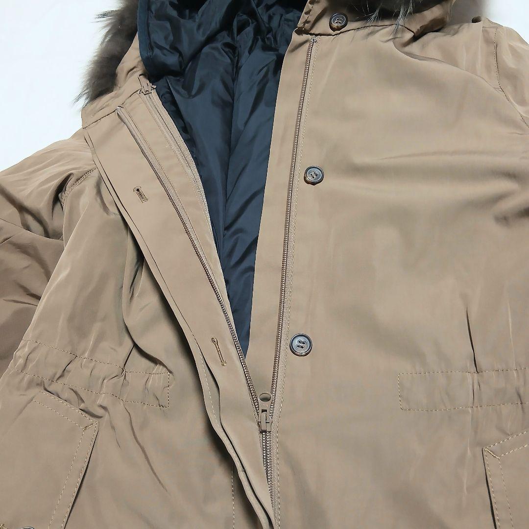 美品　23区 フード付きモッズコート 44　ライナー・ファー取り外し可