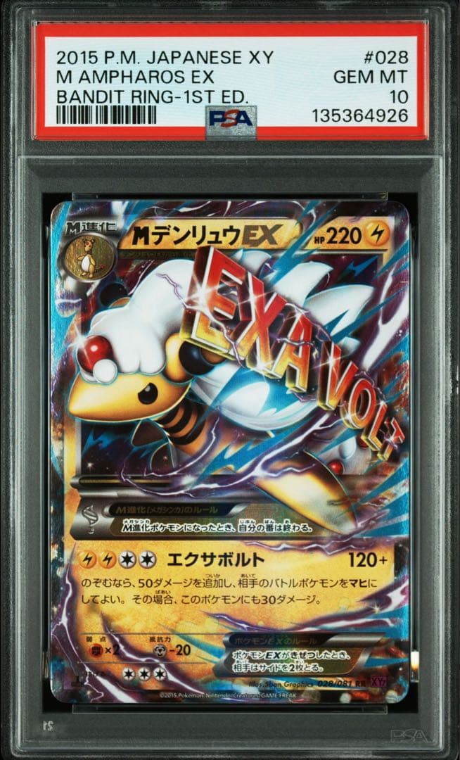 MデンリュウEX RR :1ED [XY7 028/081] PSA10 連番