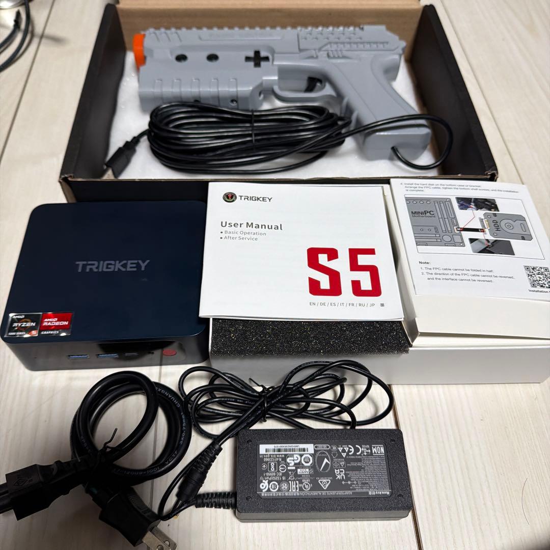 タイムクライシス　sinden light gun ミニpc付きセットアップ済