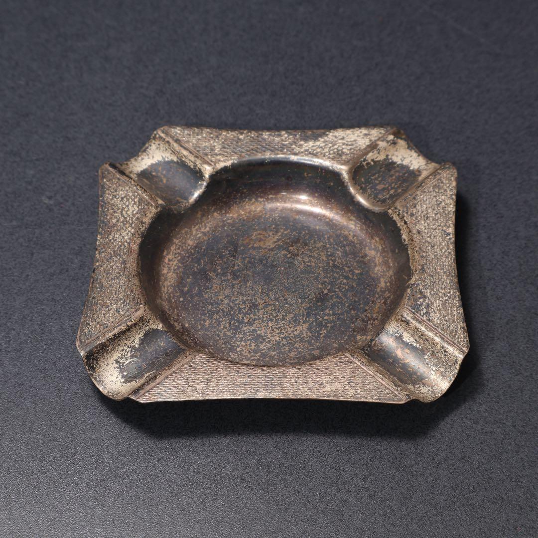 シルバー　灰皿　ホールマーク　アッシュトレイ　四角　R1600