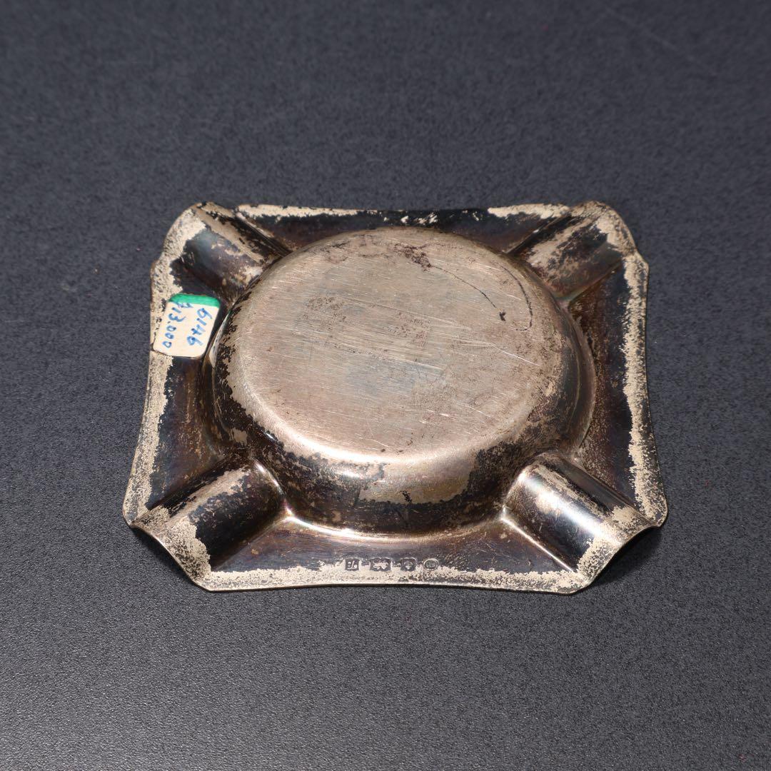シルバー　灰皿　ホールマーク　アッシュトレイ　四角　R1600