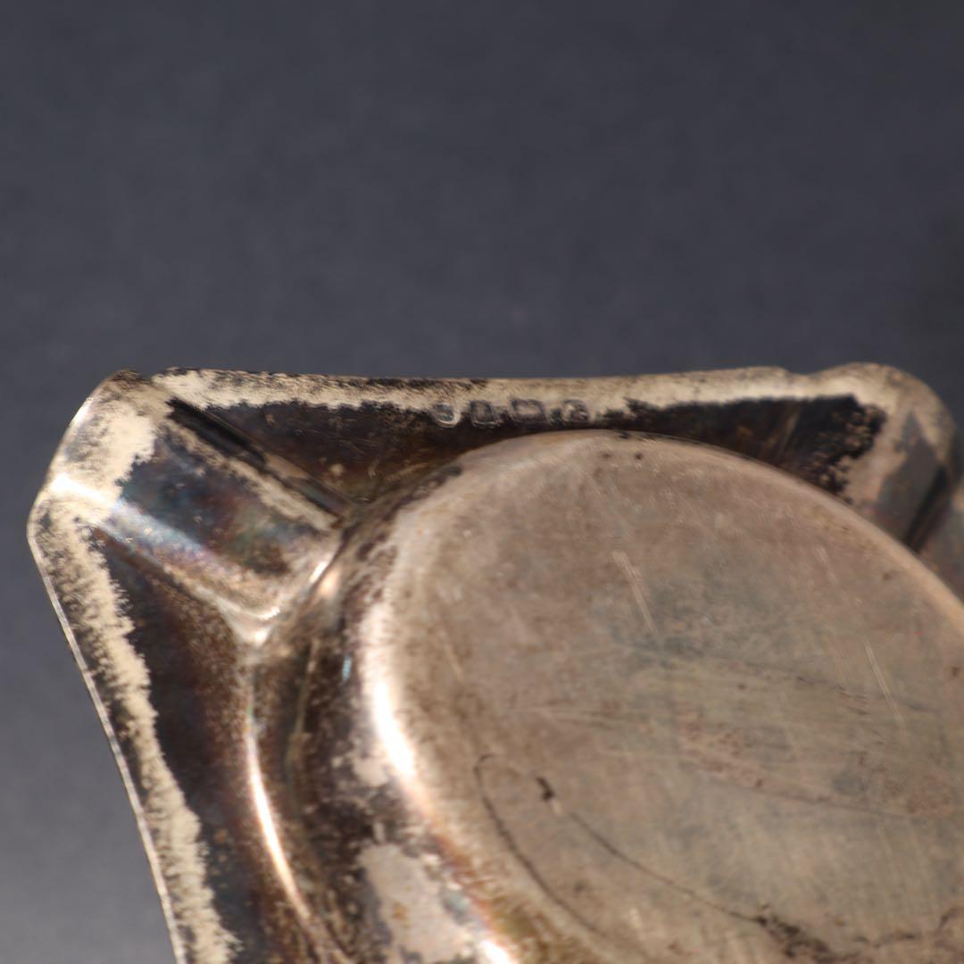 シルバー　灰皿　ホールマーク　アッシュトレイ　四角　R1600