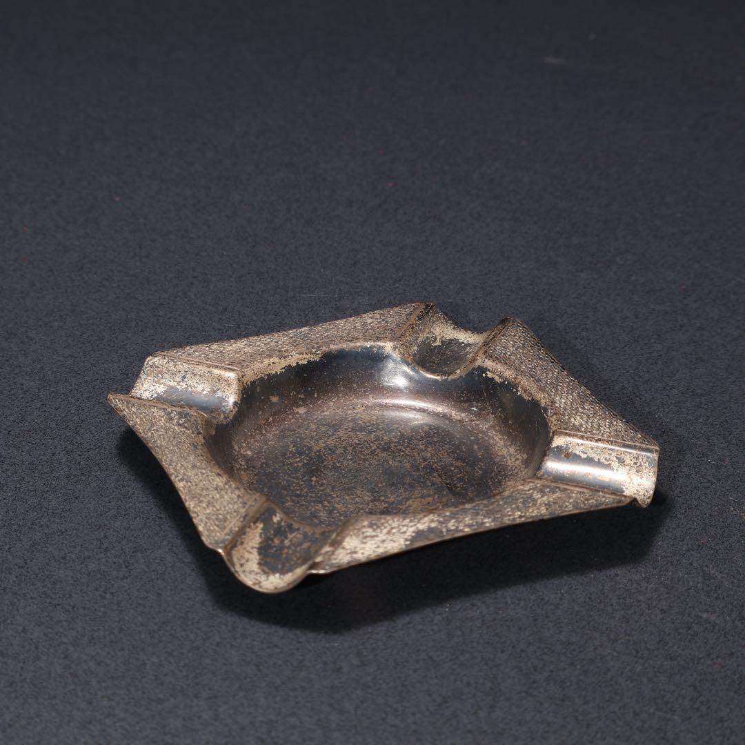 シルバー　灰皿　ホールマーク　アッシュトレイ　四角　R1600