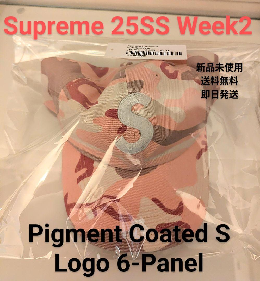ピンクカモ Pigment Coated S Logo 6-Panel