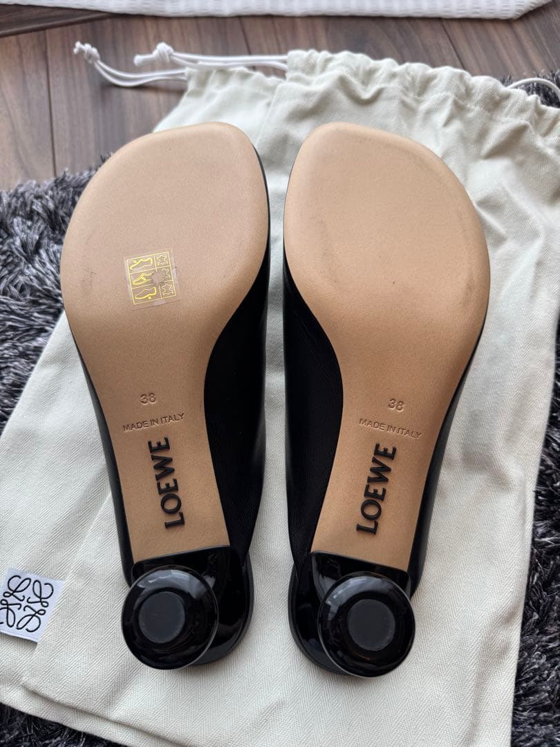 LOEWE トイ ブラック ミュール 38 新品未使用 定価以下かなりお得!!