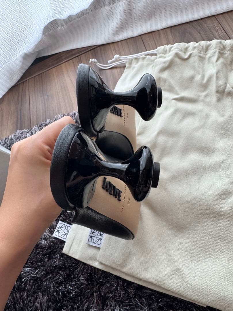 LOEWE トイ ブラック ミュール 38 新品未使用 定価以下かなりお得!!