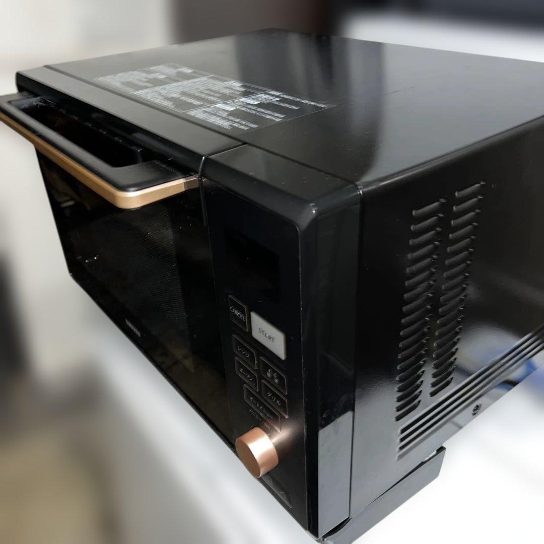 ⭐︎山善スチームオーブンレンジ 25L角皿付き MRK-F250TSV(B)