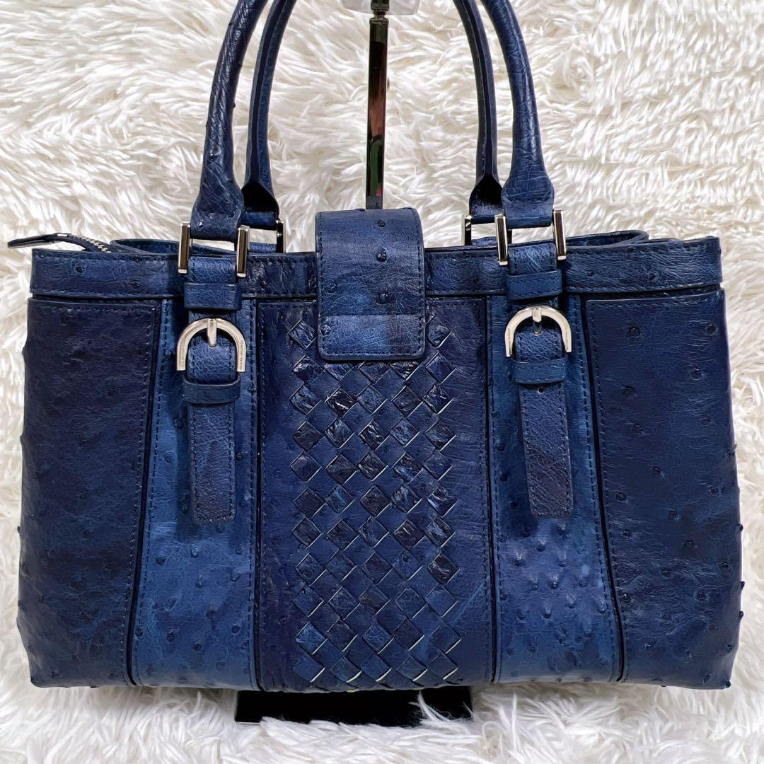 【希少】LEATHER JEWELS オーストリッチ　イントレチャート　2WAY