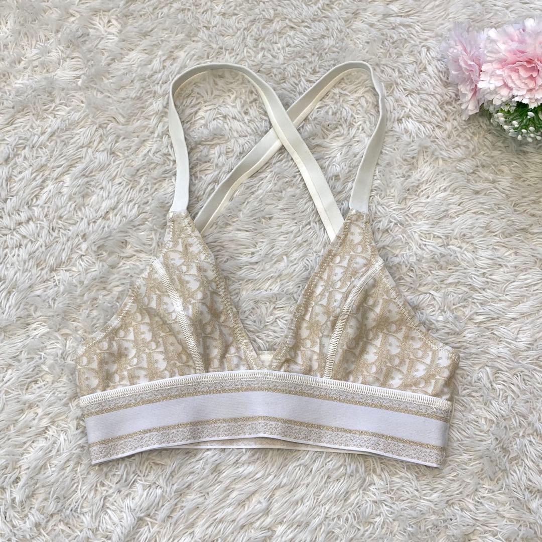 ［未使用に近い］DIOR オブリーク　ビキニトップ　水着　セパレート　XS