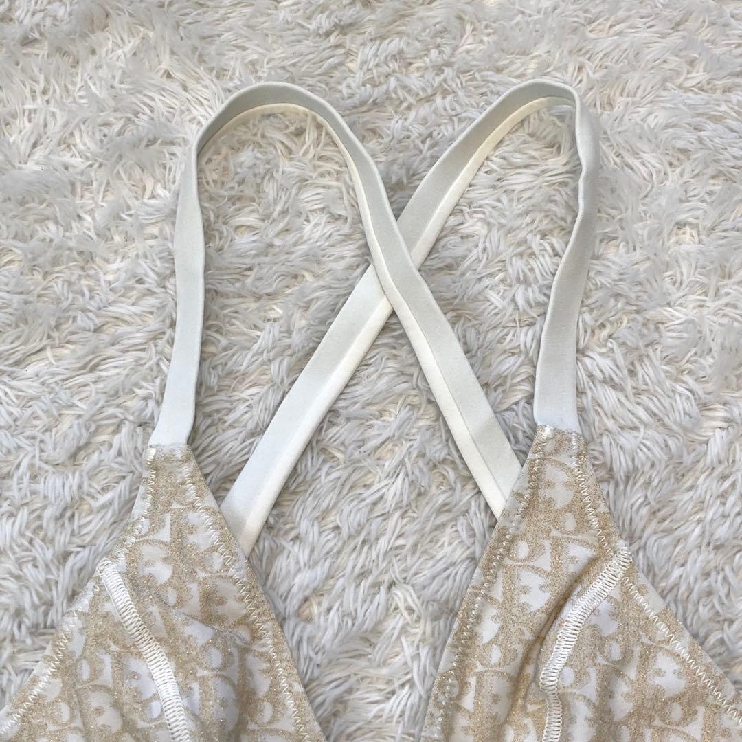 ［未使用に近い］DIOR オブリーク　ビキニトップ　水着　セパレート　XS