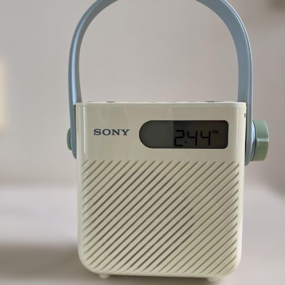 SONY ＦＭ/ＡＭシャワーラジオ防滴仕様ＩＣＦ-S80説明書付き