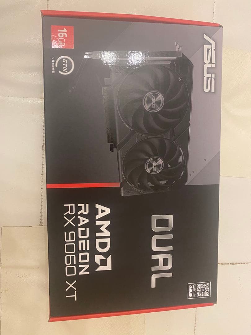 ASUS Radeon RX 9060 XT DUAL 16GB正常動作品