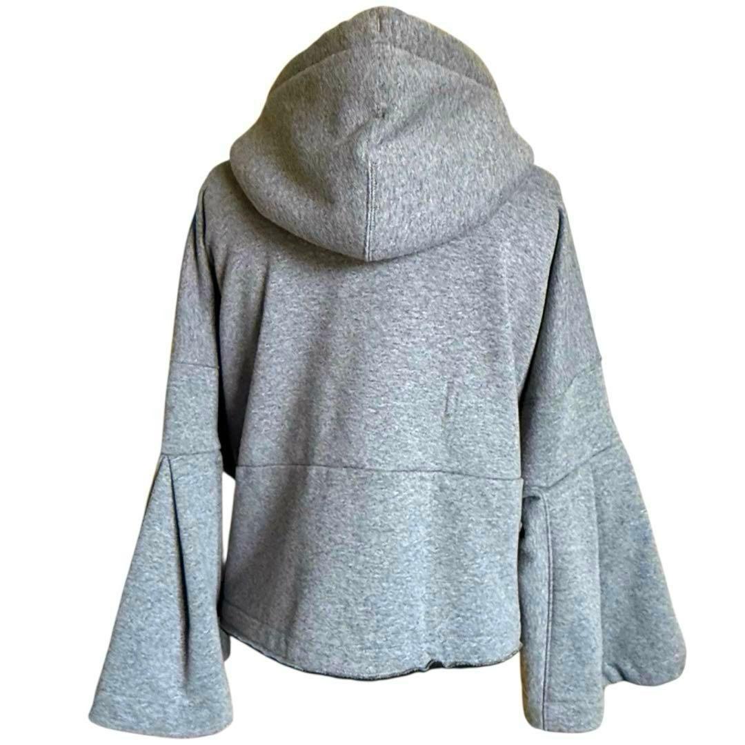 JUNYA WATANABE フレアスリーブ フーディ パーカー グレー S