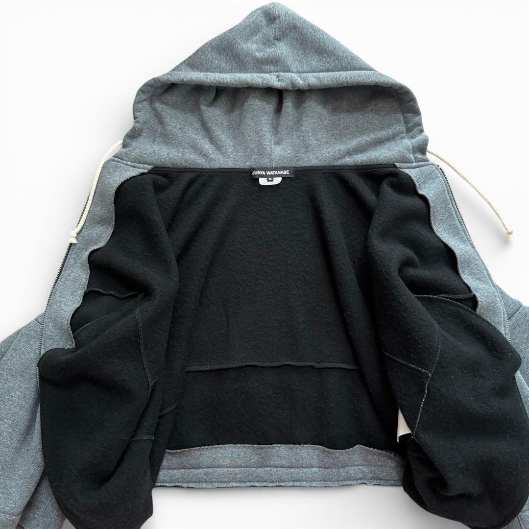 JUNYA WATANABE フレアスリーブ フーディ パーカー グレー S
