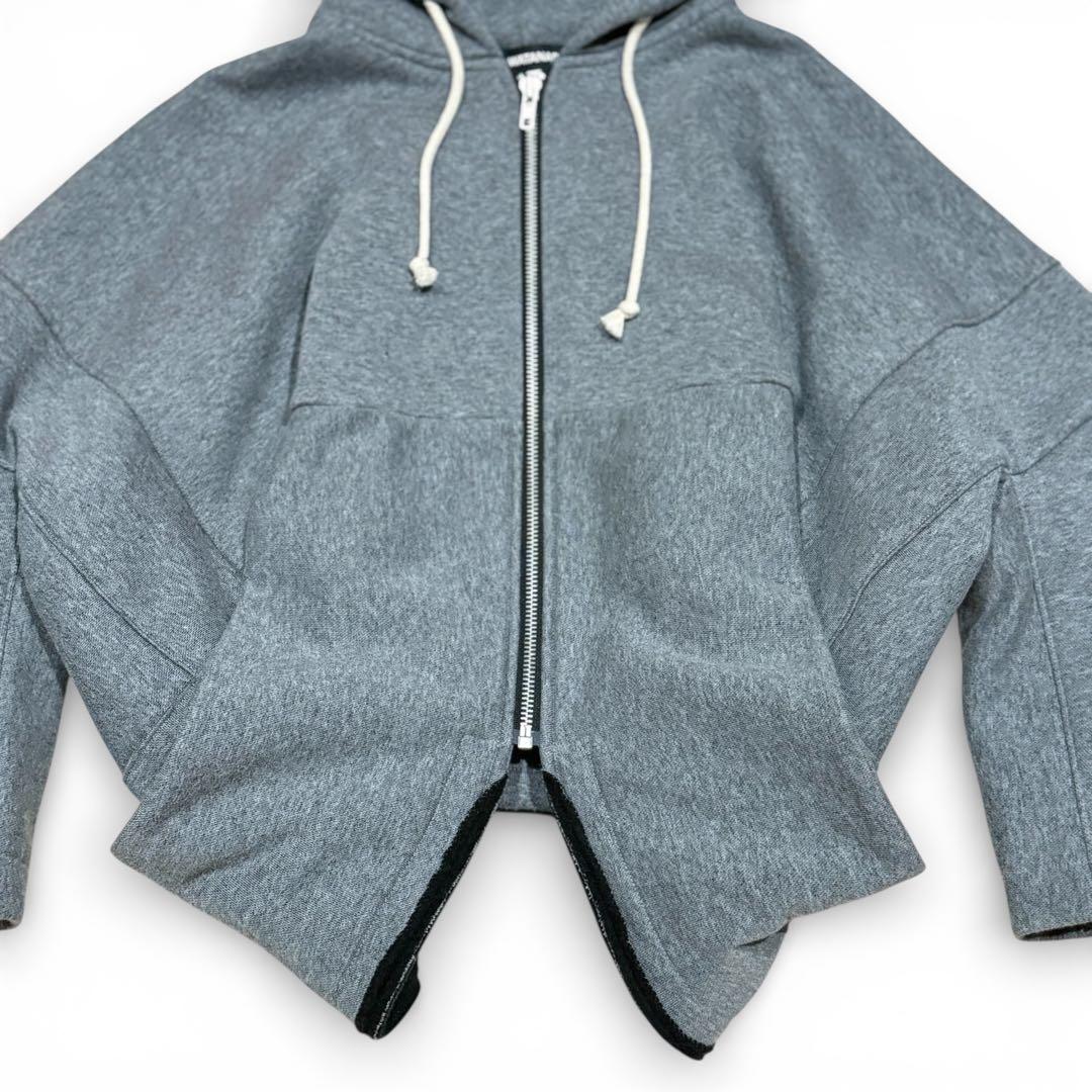 JUNYA WATANABE フレアスリーブ フーディ パーカー グレー S