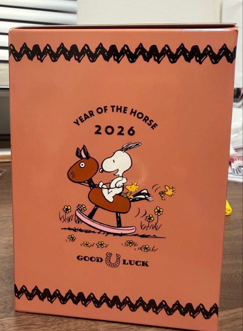 新品未開封　吉徳 2026年干支 スヌーピー　フィギュア　干支飾り（午）　馬