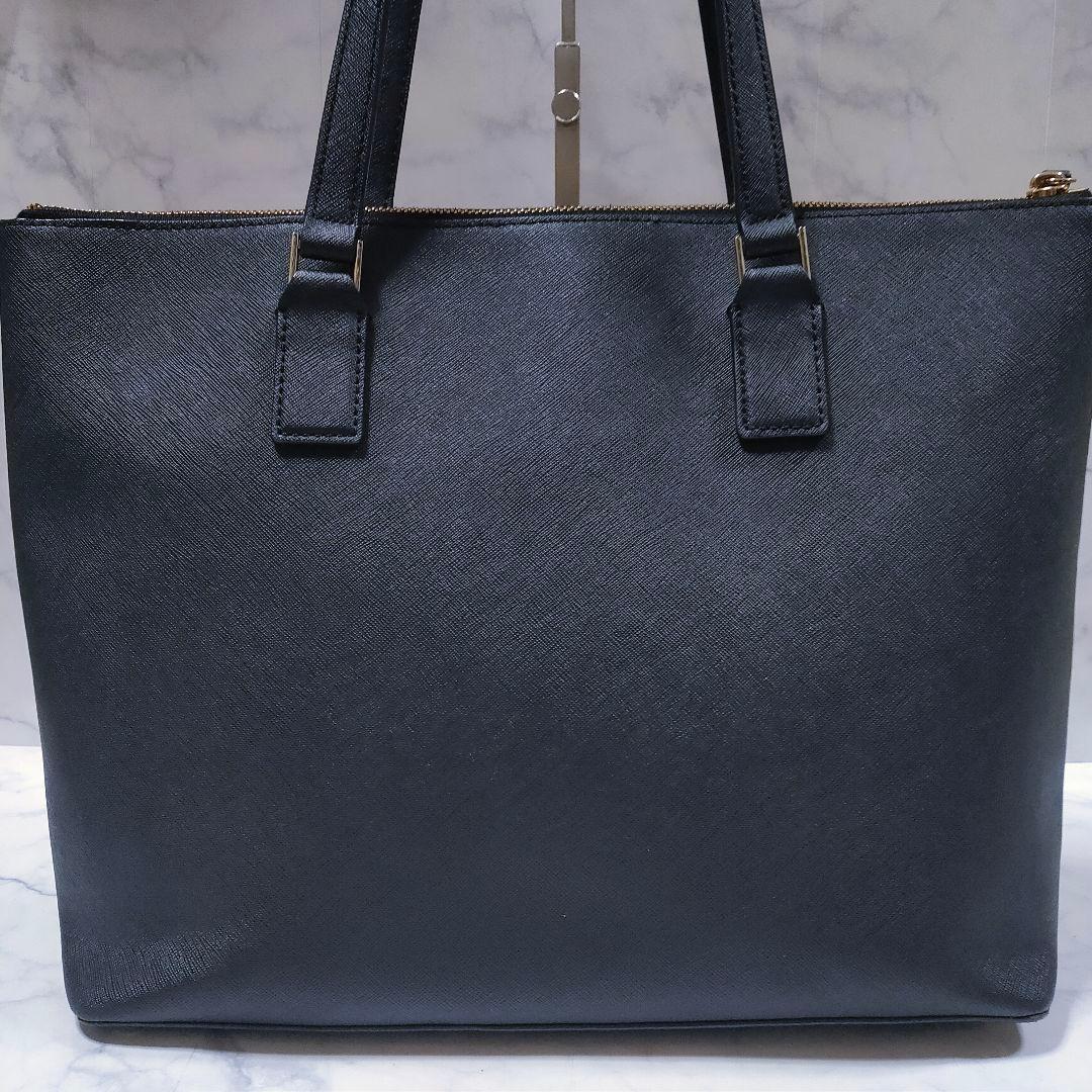 美品 KATE SPADE レザー トートバッグ ビジネス A4収納 ブラック