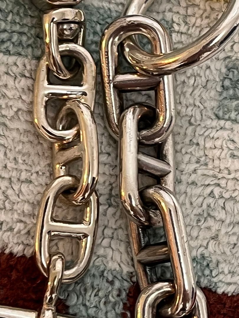 エルメス　シェーヌダンクル　キーリング　正規店アフターケア済　キーホルダー