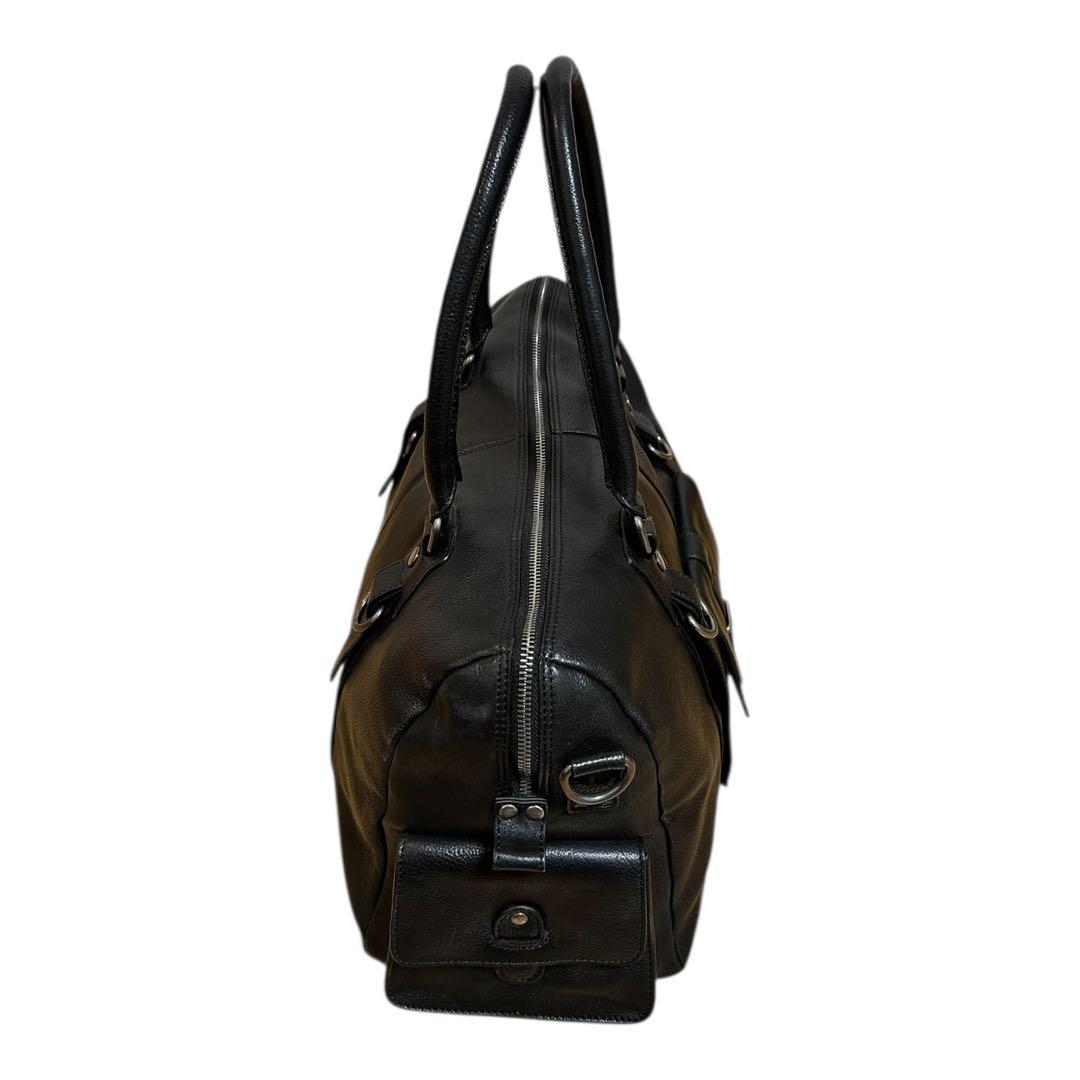 HARUF ハルフ　ショルダーボストン　ブラック黒　牛革　Cow Leather