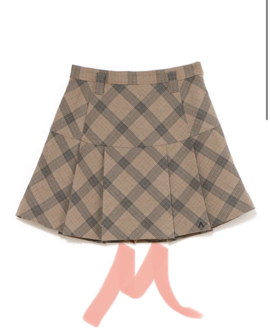 【最安】Coco check mini pleats skirt Andmary