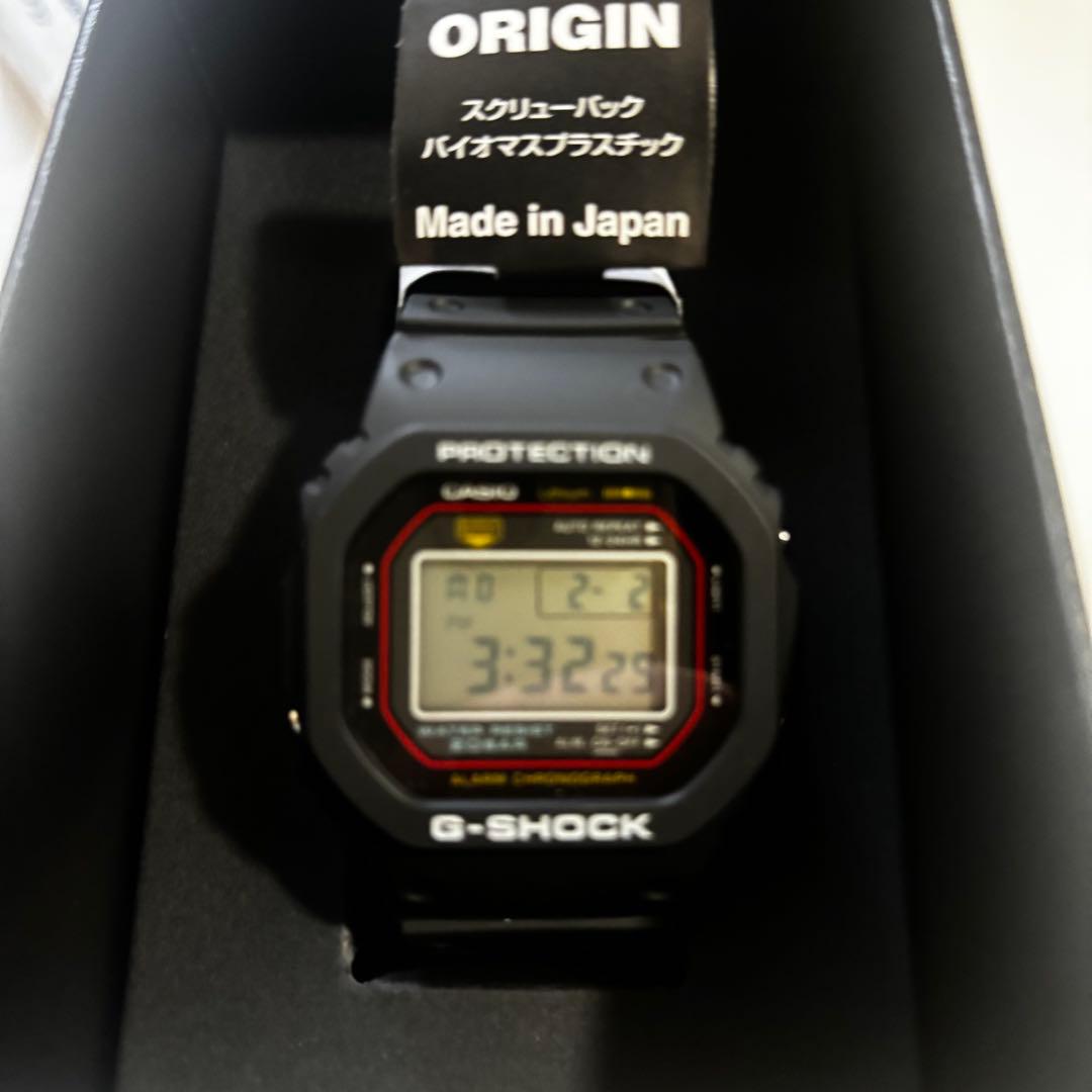 【新品未使用】G-SHOCK 初代復刻モデル DW-5000R-1AJF